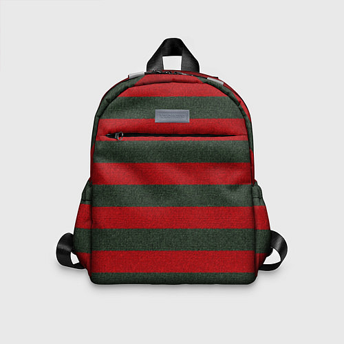 Детский рюкзак Красно-полосатый / 3D-принт – фото 1