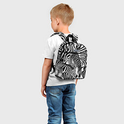 Детский рюкзак Полосатая зебра, цвет: 3D-принт — фото 2