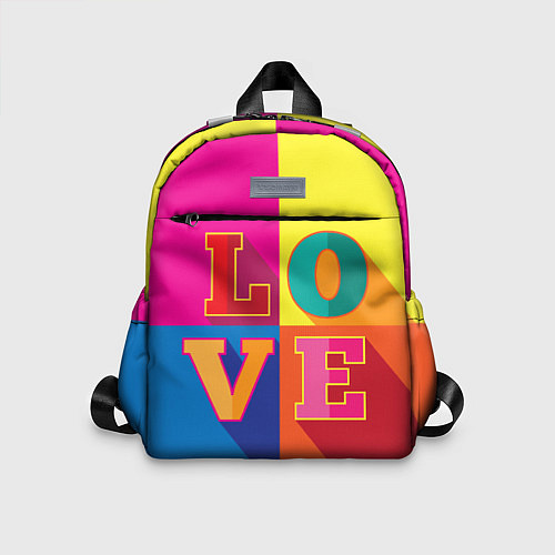 Детский рюкзак Love three-dimensional letters / 3D-принт – фото 1