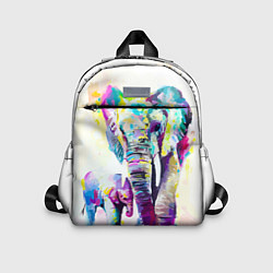 Детский рюкзак Акварельные слоны