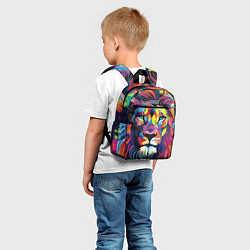 Детский рюкзак Красочный лев, цвет: 3D-принт — фото 2