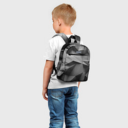 Детский рюкзак Gray abstraction, цвет: 3D-принт — фото 2