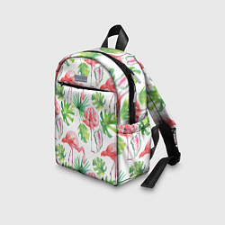 Детский рюкзак Фламинго в тропиках, цвет: 3D-принт — фото 2