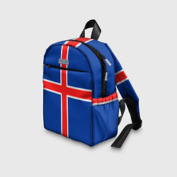 Детский рюкзак Флаг Исландии, цвет: 3D-принт — фото 2