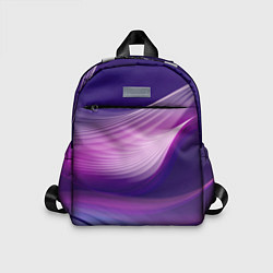 Детский рюкзак Фиолетовые Волны, цвет: 3D-принт