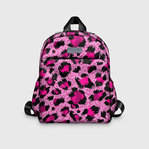 Детский рюкзак Розовый леопард / 3D-принт – фото 1