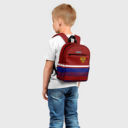 Детский рюкзак Герб РФ: Красный стиль, цвет: 3D-принт — фото 2