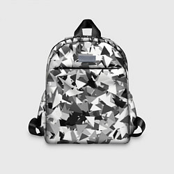 Детский рюкзак Городской серый камуфляж, цвет: 3D-принт