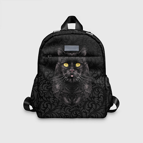 Детский рюкзак Чёрный котик / 3D-принт – фото 1