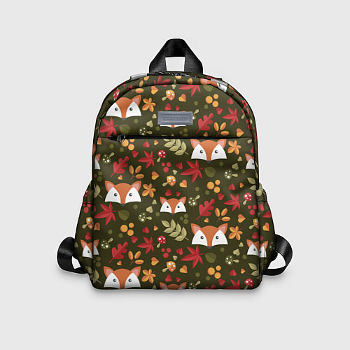 Детский рюкзак Осенние лисички / 3D-принт – фото 1
