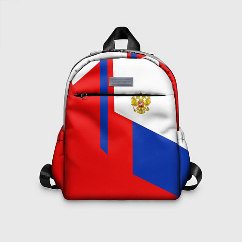 Детский рюкзак Russia: Geometry Tricolor / 3D-принт – фото 1