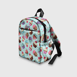 Детский рюкзак Милые кексики, цвет: 3D-принт — фото 2