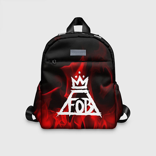 Детский рюкзак Fall Out Boy: Red Flame / 3D-принт – фото 1