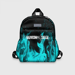 Детский рюкзак R6S: Turquoise Flame, цвет: 3D-принт