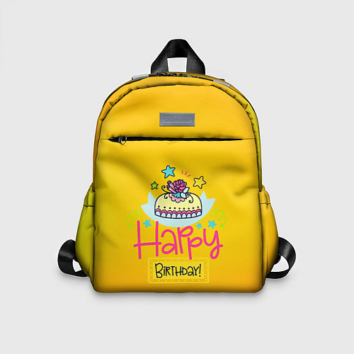 Детский рюкзак Happy Birthday / 3D-принт – фото 1