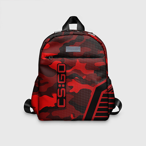 Детский рюкзак CS:GO Red Camo / 3D-принт – фото 1