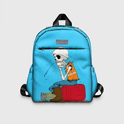Детский рюкзак Скелет-геодезист, цвет: 3D-принт