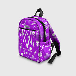 Детский рюкзак Watch Dogs 2: Violet Pattern, цвет: 3D-принт — фото 2