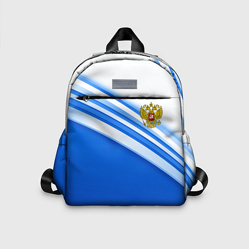Детский рюкзак Россия: голубая волна / 3D-принт – фото 1