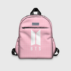 Детский рюкзак BTS: Pink Grid