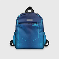 Детский рюкзак PUBG: Blue Hexagons, цвет: 3D-принт