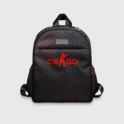 Детский рюкзак CS:GO Grey Carbon / 3D-принт – фото 1
