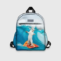 Детский рюкзак Кот-серфер, цвет: 3D-принт