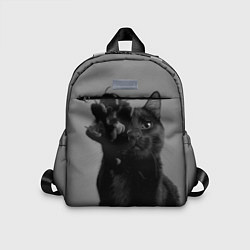 Детский рюкзак Черный котик, цвет: 3D-принт
