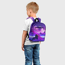 Детский рюкзак No Man's Sky: Neon Mountains, цвет: 3D-принт — фото 2