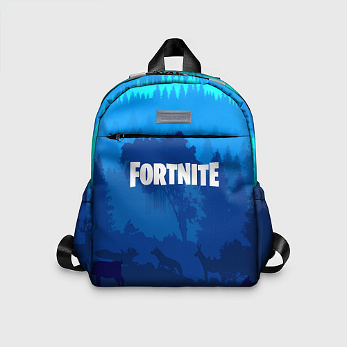 Детский рюкзак Fortnite: Blue Forest / 3D-принт – фото 1