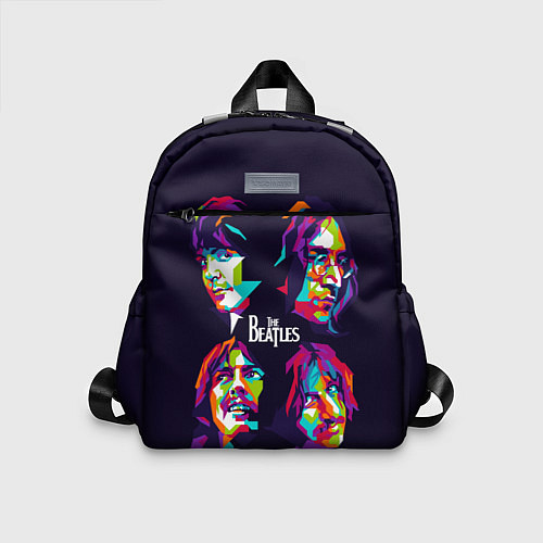 Детский рюкзак The Beatles: Art Faces / 3D-принт – фото 1