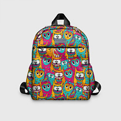 Детский рюкзак Совы разноцветные, цвет: 3D-принт