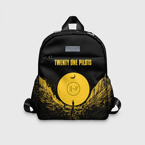 Детский рюкзак Twenty One Pilots: Yellow Moon / 3D-принт – фото 1