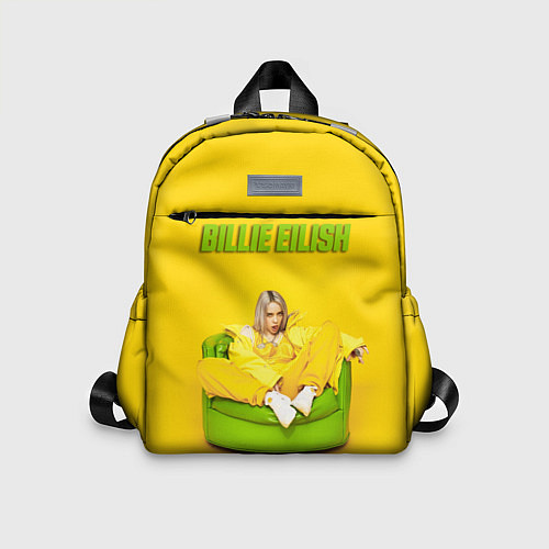 Детский рюкзак Billie Eilish: Yellow Mood / 3D-принт – фото 1