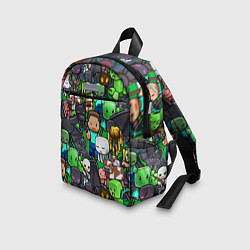 Детский рюкзак Жители Майнкрафт цвета 3D-принт — фото 2