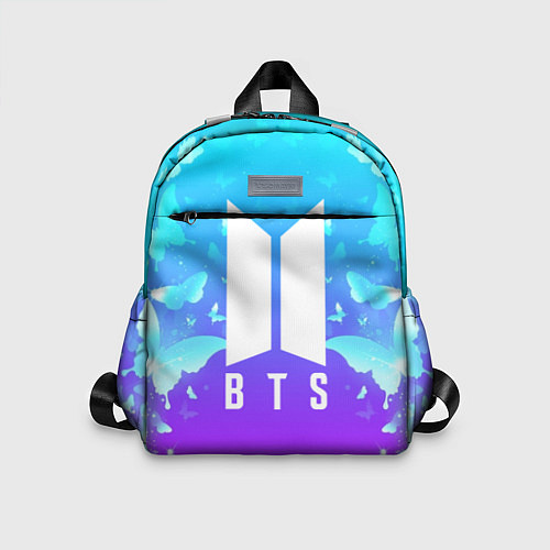 Детский рюкзак BTS: Violet Butterflies / 3D-принт – фото 1