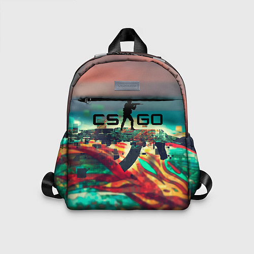 Детский рюкзак CS GO logo abstract / 3D-принт – фото 1