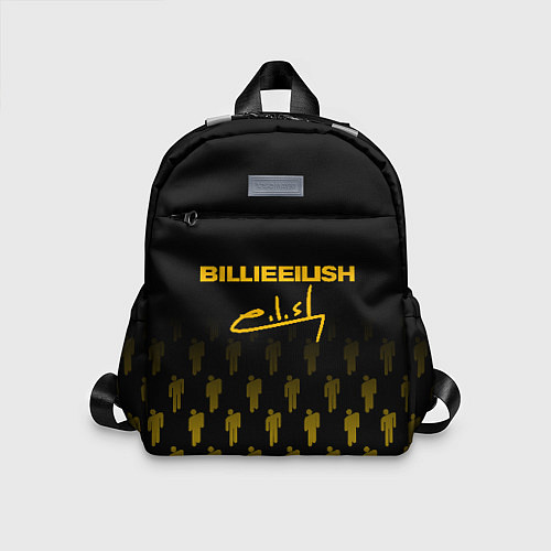 Детский рюкзак Billie Eilish: Yellow & Black Autograph / 3D-принт – фото 1