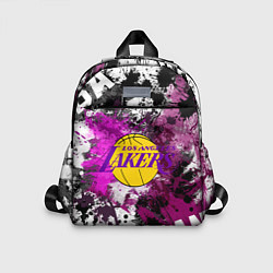 Детский рюкзак Лос-Анджелес Лейкерс, Los Angeles Lakers, цвет: 3D-принт