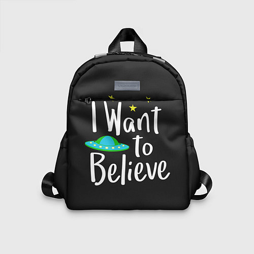 Детский рюкзак I want to believe / 3D-принт – фото 1
