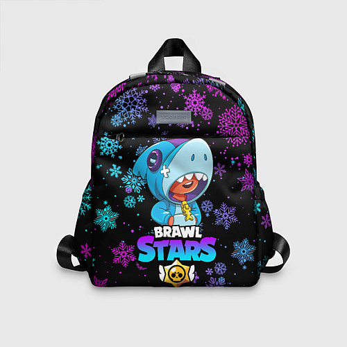 Детский рюкзак BRAWL STARS LEON НОВОГОДНИЙ / 3D-принт – фото 1