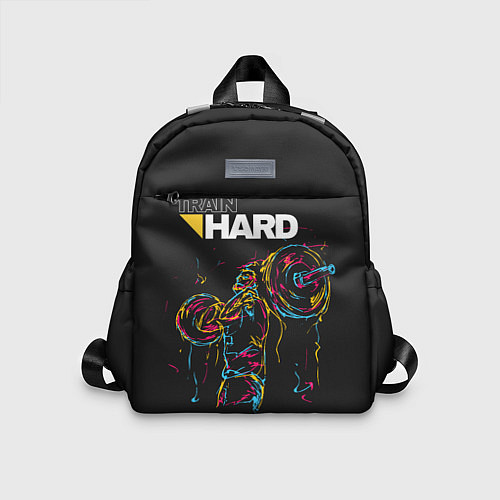Детский рюкзак Train hard / 3D-принт – фото 1