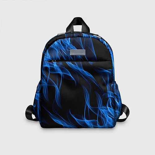 Детский рюкзак BLUE FIRE FLAME / 3D-принт – фото 1