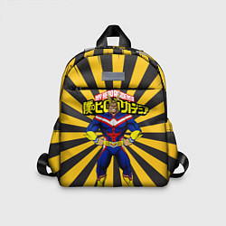 Детский рюкзак MY HERO ACADEMIA желтые полосы, цвет: 3D-принт