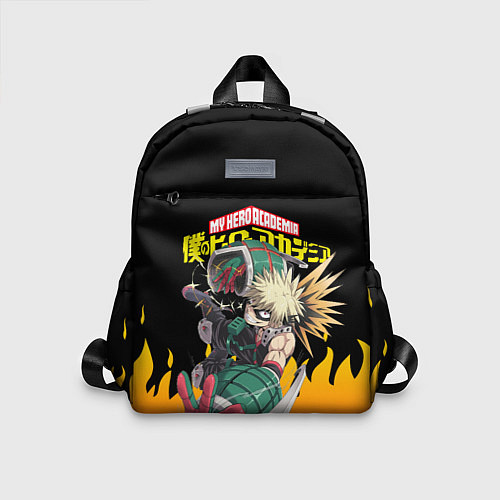 Детский рюкзак MY HERO ACADEMIA яркое пламя / 3D-принт – фото 1