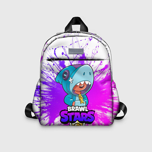 Детский рюкзак Brawl stars leon shark / 3D-принт – фото 1