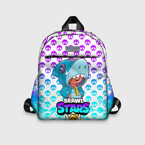 Детский рюкзак Brawl stars leon shark / 3D-принт – фото 1