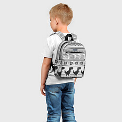 Детский рюкзак Свитер с T-rex'ами, цвет: 3D-принт — фото 2