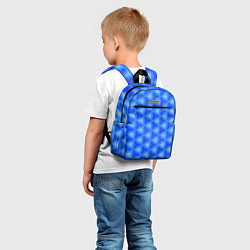 Детский рюкзак Синие соты, цвет: 3D-принт — фото 2
