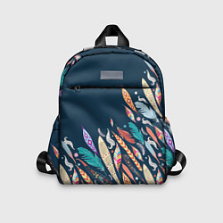 Детский рюкзак Перья, цвет: 3D-принт